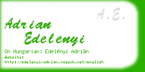 adrian edelenyi business card