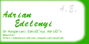 adrian edelenyi business card